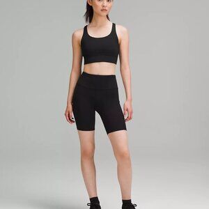 Lululemon Fast and Free High Rise Short 8" in Black